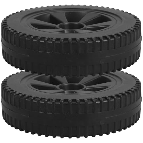 Ruedas para parrilla de barbacoa de HDPE negro juego de 2 piezas ULTECHNOVO para carrito