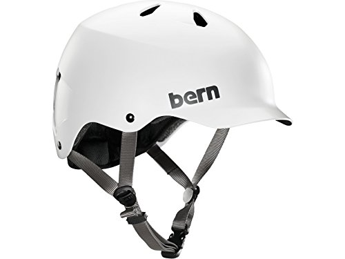 Bern Watts Thin Shell EPS - Casco para Bicicleta BMX, Color Blanco