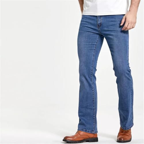 Men's Denim Pants Slim Fit Casual Classic Stretch Solid Color Denim Pants2