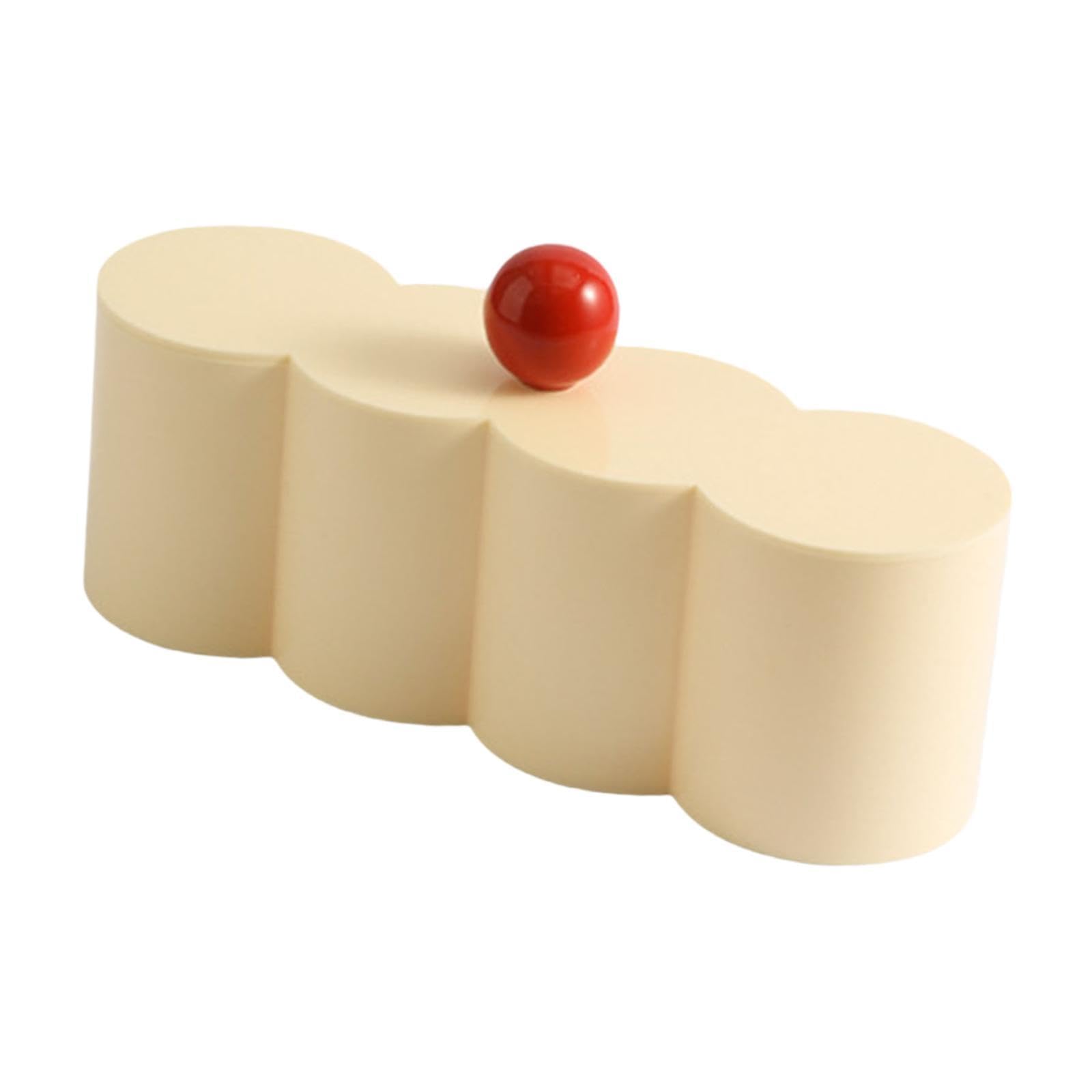 Creations Cotton Swab Storage Box Decorative Dispenser for Cotton Ball Makeup Bathroom Style B|Home Decor|Figurines-image-26