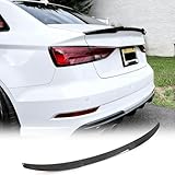 Real Carbon Fiber Trunk Spoiler Compatible with 2014-2020 Audi A3 S3 RS3 Sedan Custom Parts Rear Wing Lip Spoiler Body Kits Factory Outlet