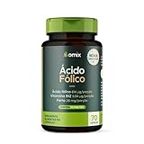Ácido Fólico, Ferro e Vitamina B12-70 cápsulas - Omix