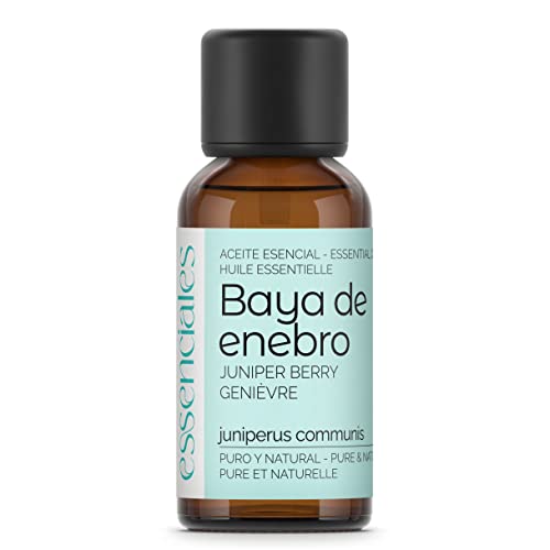 Essenciales - Aceite Esencial de Baya de Enebro, 100% Puro, 30 ml | Aceite Esencial Juniperus Communis