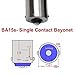 12V BA15S Led Bulbs,1156 1141 2700K Warm White,DC Bayonet Single Contact Base,AC10-18V DC10-30volt for Landscape RV Camper Interior Marine Boat Trailer Lights, 6 Pack