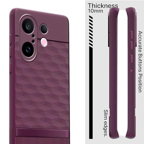 Image of amazon basics TPU Soft Back Cover for Vivo X200 FE 5G | Full Camera Protection | Flexible Shockproof Back Case for Vivo X200 FE 5G (Purple)