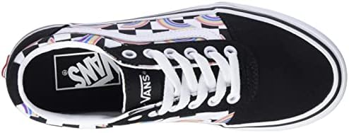 Vans Unisex Ward Low Top Sneaker Lace up Design - Rainbow Checkerboard Multicolored 7.5 | Image 4