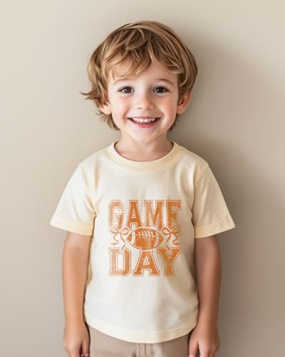 Toddler Football Shirt Boys Girls Game Day T-Shirt Kids Baseball Tee Cute Cotton Clothes Short Sleeve Tops 2T-8 Years4