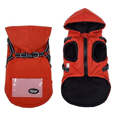 Lairle Dog Coat Winter Dog Jacket Dog Harness Coat Small Dog Harness Puppy Vest Harness Winter Dog Coat with Harness for Small Medium Dogs Cover