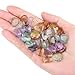 YATOJUZI 20PCS Fluorite Heart Stone Natural Healing Crystals Love Crystal Heart Bulk Wholesale Polished Stones Cute Pocket Gemstones Reiki Energy Gifts for Women