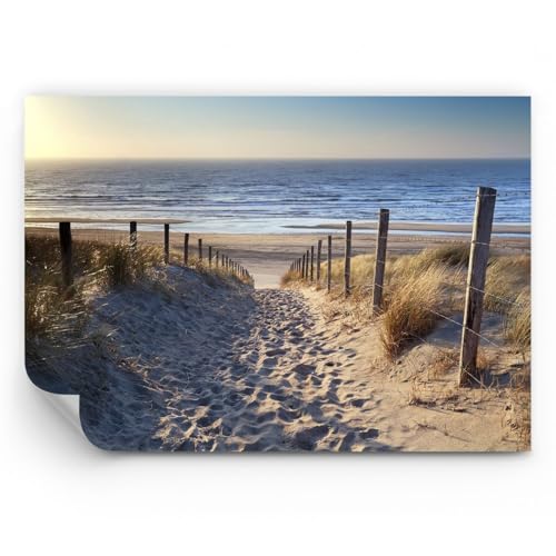 ARTTOR Papel pintado de papel no tejido Standard - mar playa duna - 300x210 cm - Fotomurales XXL Moderna Decorativos Murales Papel tapiz fotográfico Dormitorio Para la sala - WF1AA300x210-3612