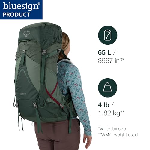 Mochila deportiva Osprey Aura AG LT 65L verde miniatura 2