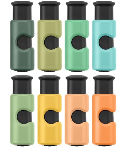 Mr. Pen- Squeeze and Lock Bread Bag Clips, 2.4 Inch, 8 Pack, Multicolor Squeeze Lock Clips, Reusable Bag Closures for Bread, Snacks, Coffee, Food Storage, Fits Thick and Thin Bags
