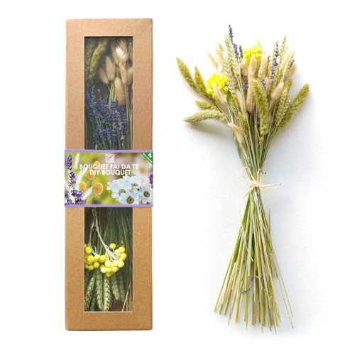 DIEMME FIORI | DIY BOUQUET, Fiori e Piante Secche per Bouquet Fai da Te da 100g, Fiori Secchi Decorativi Ideali per Ogni Occasione