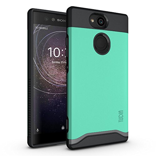 Sony Xperia XA2 Case, TUDIA Slim-Fit Heavy Duty [Merge] Extreme Protection/Rugged but Slim Dual Layer Case for Sony Xperia XA2 (Mint)