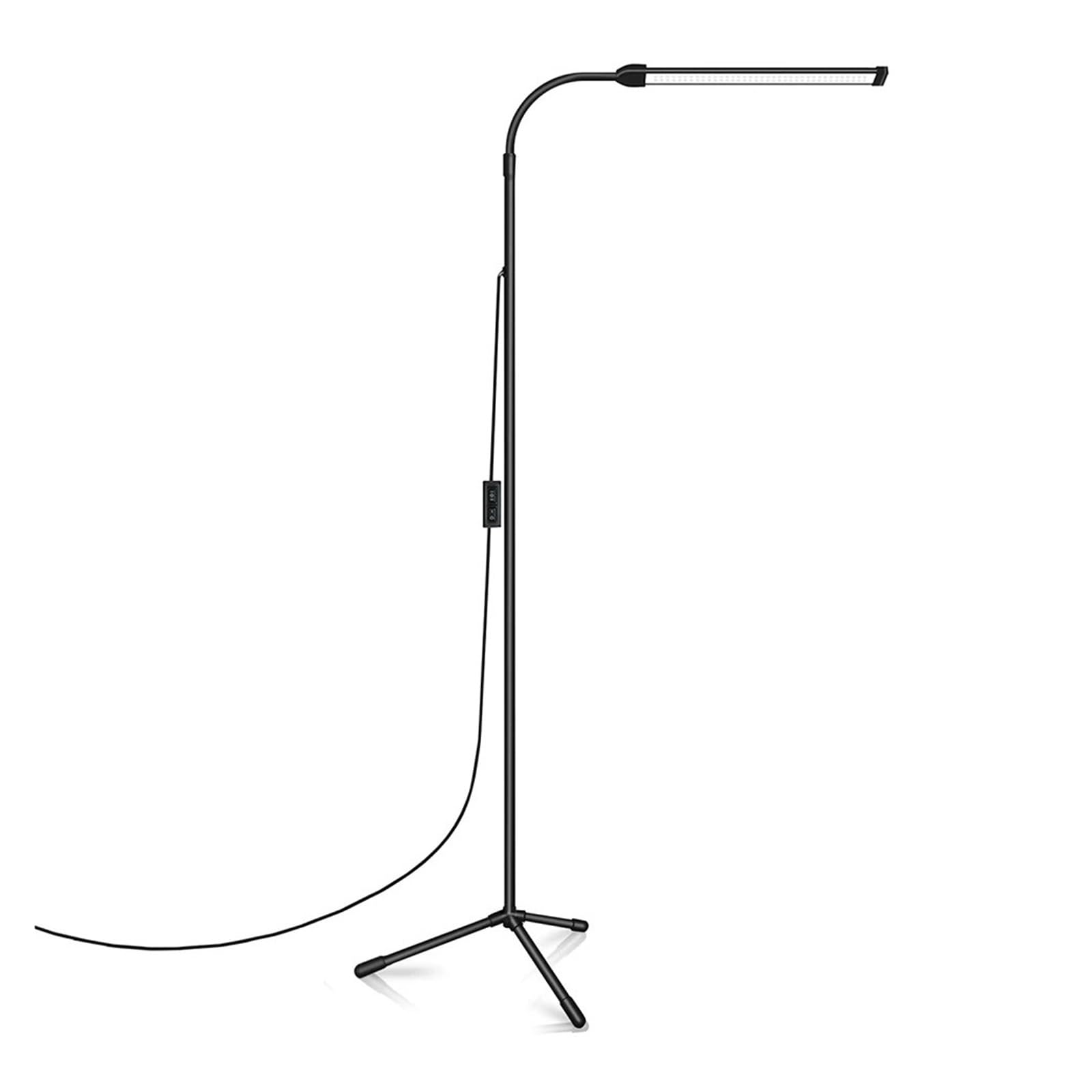 Lampa Podłogowa LED Do Salonu Oświetlenie Wewnętrzne Stojak Regulowany Ściemniacz Na Gęsiej Szyi Lampka Czytania Lampy Stojące Salon Miękkie Wystarczające światło