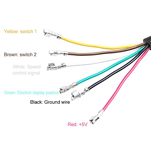 Vgeby 1Pair Handlebar Throttle Grip, Waterproof Lcd Display Handle Twist Grip Clamp For Electric Cars Bike Scooter 36/48V(48V) 48V Ebike Battery Ebike Thumb Throttle 48V 48V Ebike Battery #TOP4