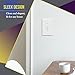 ENERLITES Mid-Size Toggle Light Switch Wall Plate Covers, Gloss Finish, Single Gang 4.88