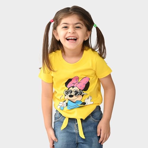Image of BONKIDS Girls Tshirt (BON9478 4-5Y) Yellow