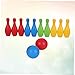 BESPORTBLE Educational Kids Bowling Set 10pcs Bottles 2pcs Balls Toddler Kids Bowling Toy Children Game Ideal for Family Interaction