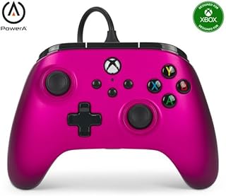 【国内正規品 ２年保証】PowerA パワーエー アドバンテージ有線コントローラー Xbox Series X|S用 - サテンフューシャ 二重振動機能 Xbox Series X|S用 PC Windows 10/11 (公式ライセンス取得)...