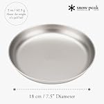 Snow Peak Titanium Camping Plate for Backpacking & Outdoor Dining - Image 2