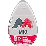 MiO Fruit Punch Naturally Flavored Liquid Water Enhancer with 2X More (3.24 fl oz Bottle)