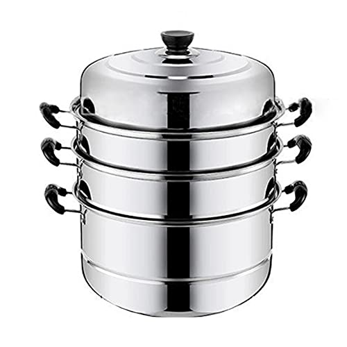 Marmite vapeur inox 28 cm en acier durable pour fruits de mer