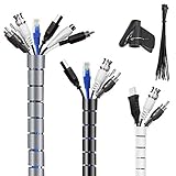 Langlebiges Material: Der Schlauch besteht aus hochwertigen Materialien. Mit vorgefertigten Löchern kann die Wärme leicht abgeführt werden, und das Kabel kann leicht in die gewünschte Position verlängert werden, ohne Löcher zu schneiden. Mit den Verwaltungseinstellungen können Sie die Länge selbst einstellen und nach Bedarf anpassen