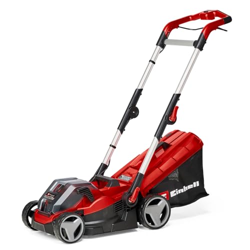 Einhell Cordless Lawnmower 34cm with Battery (x2) and Charger (x2) 36V...