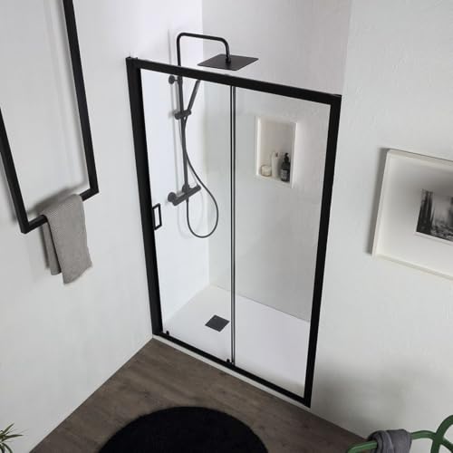 Puerta de ducha nicho 110 cm corredera que optimiza espacio y evita fugas de agua 7