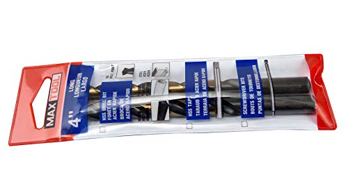 Maxtool 3/8" 2Pcs Identical Jobber Length Drills Hss M2 Twist Drill Bits Fully Ground Black & Bronze Straight Shank Drills; Jbf02H10R24P2 #TOP4