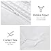 WARMDERN Waffle Weave Duvet Cover King Size, White Textured Duvet Cover Set, Soft and Breathable Comforter Cover, 3 Pieces Microfiber Bedding Set for All Season(White,King)