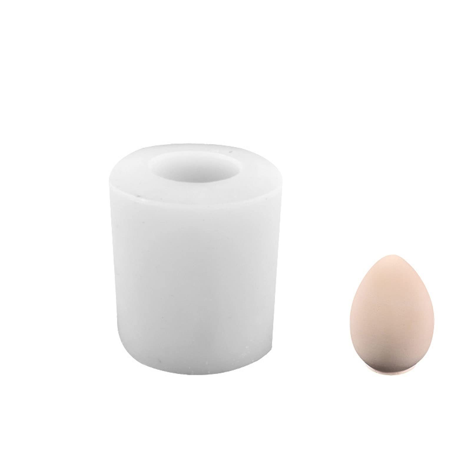 Buxuaaaa 3D Egg Silicone Soap Mold Easter Day Eggs Fondant Cake Decorating Making Resin Clay Molding Baking Mold