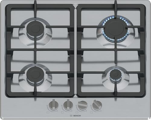 Bosch PGP6B5K90, Série 4, Plaque gaz, 4 feux, 60 cm, Inox