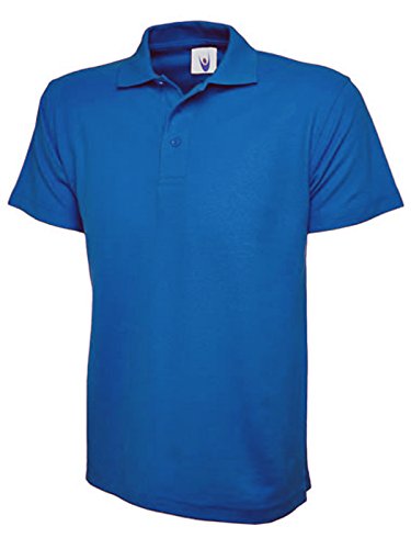247-Clothing Ladies Loose Fit Polo Shirt Pique Plus Size 10 to 28 Unisex Premium Plain Top (UK 22-24, Royal Blue)