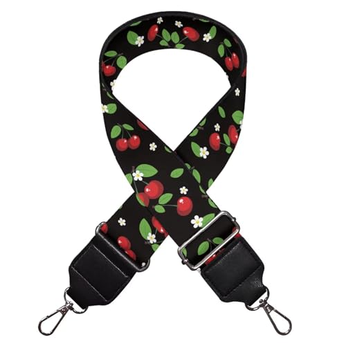 Image of Coldinair Cherry Purse Strap Replacement Crossbody Bag Strap,Guitar Strap for Purses Crossbody Bags,Purse Making Supplies