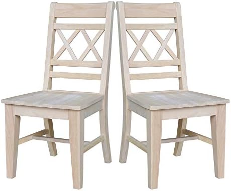 International Concepts Canyon Double X-Back Chair, Brown - Thumbnail 3