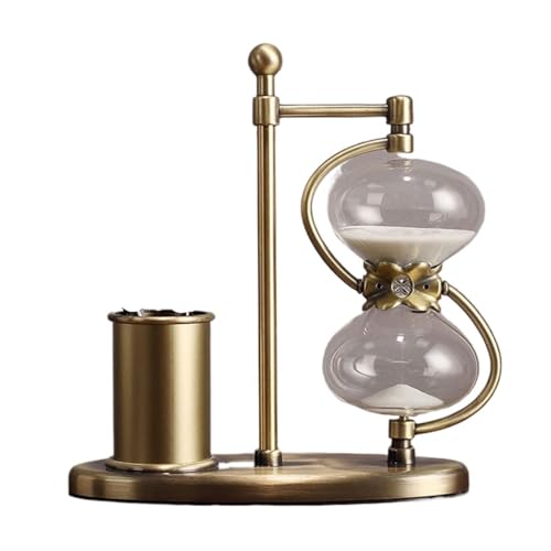 Reloj de arena antiguo, reloj de arena giratorio de 360°, temporizador decorativo para el hogar y la oficina, opciones de temporizador de 15 a 60 minutos, regalo único para coleccionistas