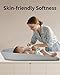 Baby Changing Pad, Soft Portable Diaper Changing Pad, Designed Ergonomically for Infants,Fits All Changing Table and Dresser, Wipeable Changing Pad, Non-Slip, Easy to Clean, Waterproof