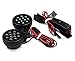 Integy RC Model C23341BLACK Off-Road High Brightness Large Spot LED Light Set+Housing (2)+On/Off