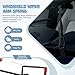 PRETYZOOM 6Pcs Wiper Arm Pressure Spring Booster Set, Windshield Wiper for Enhanced Visibility in Rain or Snow Easy Installation for All Cars