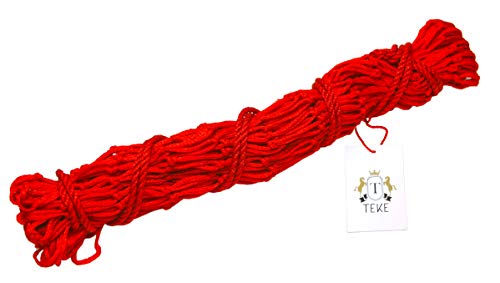 T TEKE 2 pcs Classic Slow hay Feeder hay nets, 40" Length with 2" Holes, Horse Supplies hay Bags for Horses Goat Feed - Image 2