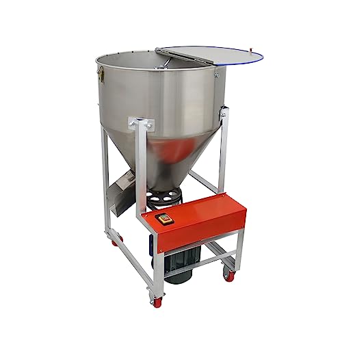 BREVELTION 75kg SS Feed Mixer, 3KW, Vertical, 1720 r/min