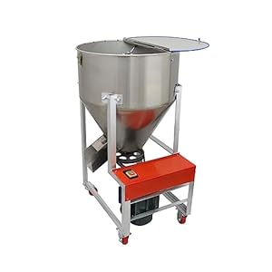 75kg/165Lbs 201 SS Feed Mixer Granular Plastic Mixer Vertical Feed Mixing Machine for Mixing and Stirring Feed Spices 3KW 1720 r/min