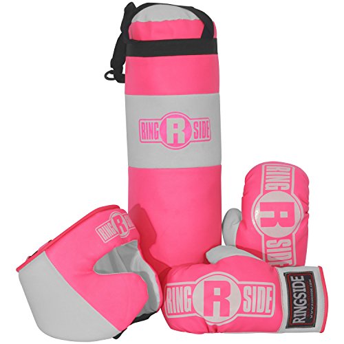 Image of Ringside Kids Boxing Set (2-5 Year Old), Assortment with Punching Bag, Boxing Gloves, and Headgear for Boxing, MMA, Muay Thai, and Kickboxing, Youth Sports Toy Set for Boys and Girls, Pink
