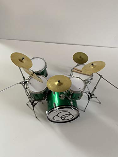 Axe Heaven John Bonham Zep Tribute Green Sparkle Ludwig Mini Drum Kit Model For Display Only #TOP2