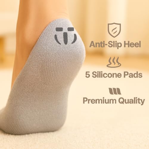 No Show Socks for Women-6 Pairs,Invisible Low Cut Ankle Socks,Non-slip for casual and dressy wear-soft breathable3