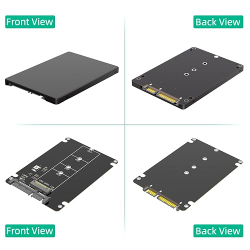 Carcasa para SSD M.2 a SATA 2.5'' B y M Key 6Gbps miniatura 2