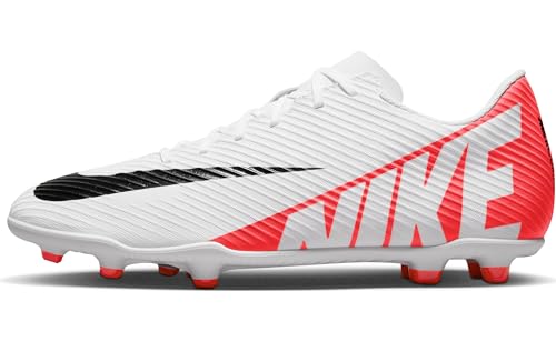 Nike Vapor 15 Club FG/MG Blanco White 600, Blanco Rojo Negro, 41 EU