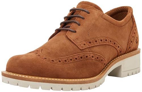 Chaussures ECCO Femme Elaina Plat Oxford camel 40 derbies basses